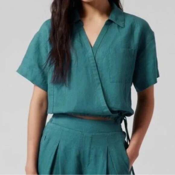chinese dress ladies READY TO SHIP Maxi Linen Wrap Dress